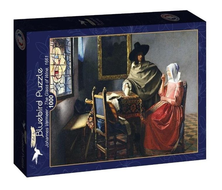 Bluebird, Kieliszek wina, Vermeer, puzzle, 1000 elementów