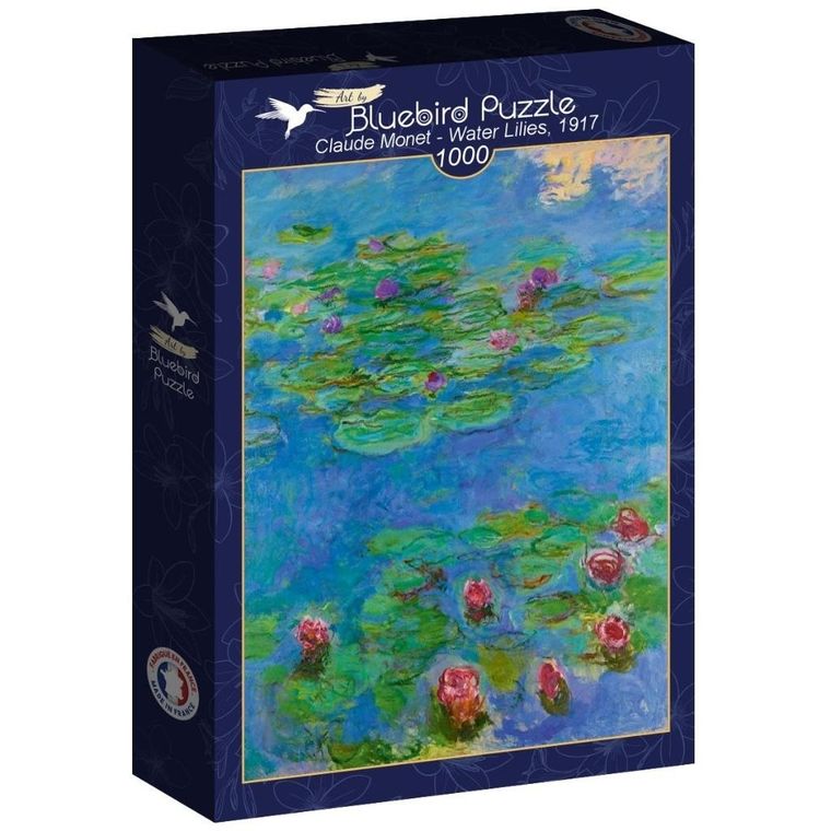 Bluebird, Lilie wodne, Claude Monet, puzzle, 1000 elementów