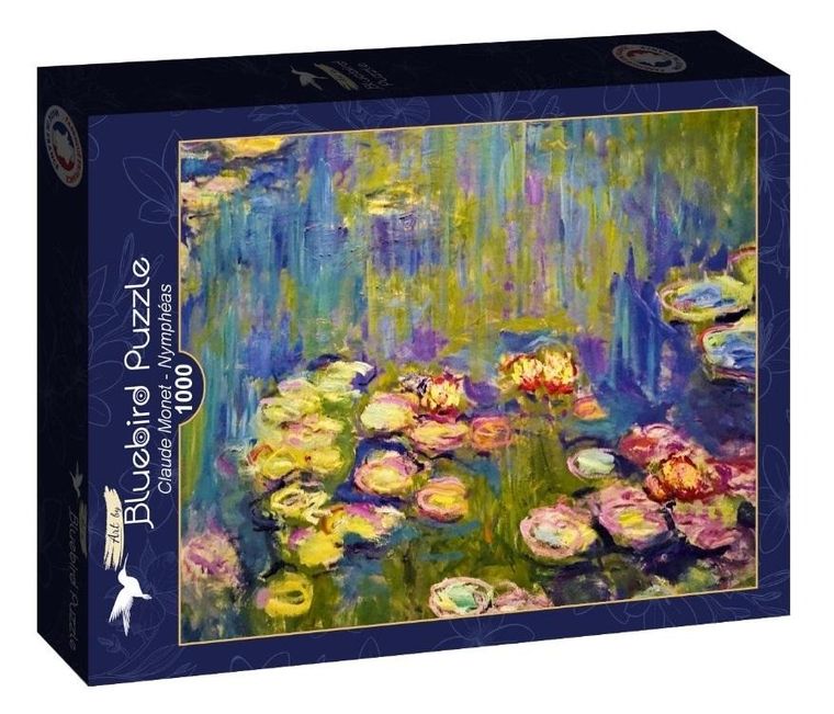 Bluebird, Nenufary, Claude Monet, puzzle, 1000 elementów