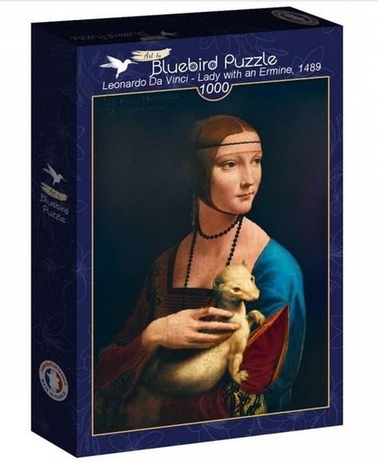 Bluebird Puzzle, Dama z gronostajem, Da Vinci, puzzle, 1000 elementów
