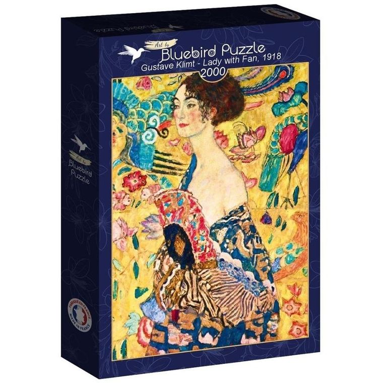 Bluebird Puzzle, Kobieta z wachlarzem, Gustav Klimt, puzzle, 2000 elementów