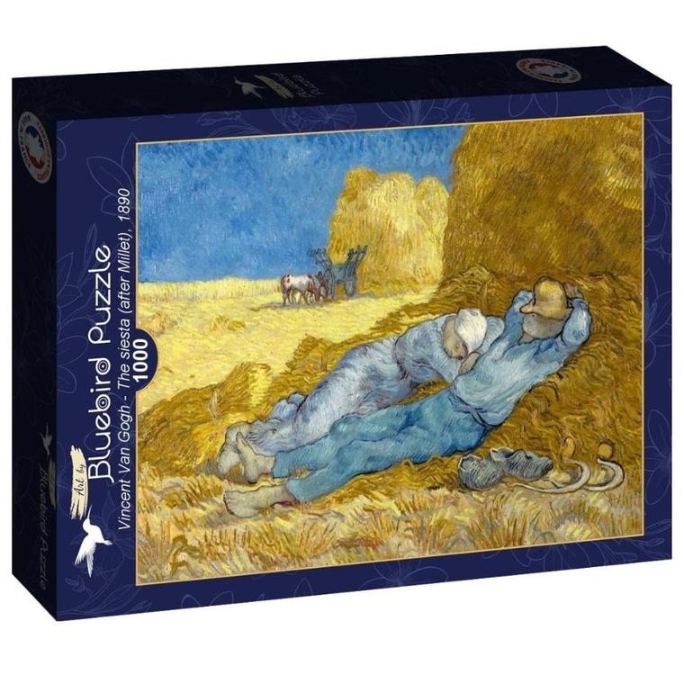 Bluebird, Siesta, Vincent van Gogh 1890, puzzle, 1000 elementów