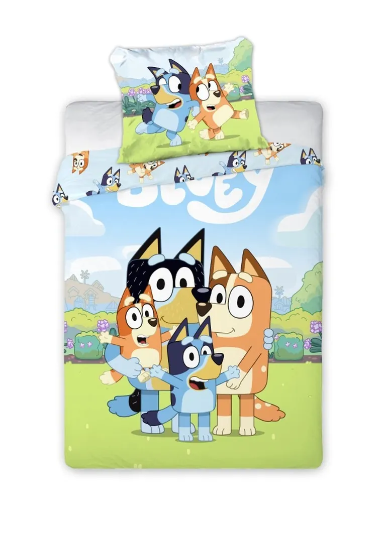 Bluey, 2-częściowy komplet pościeli bawełnianej, 100-135 cm