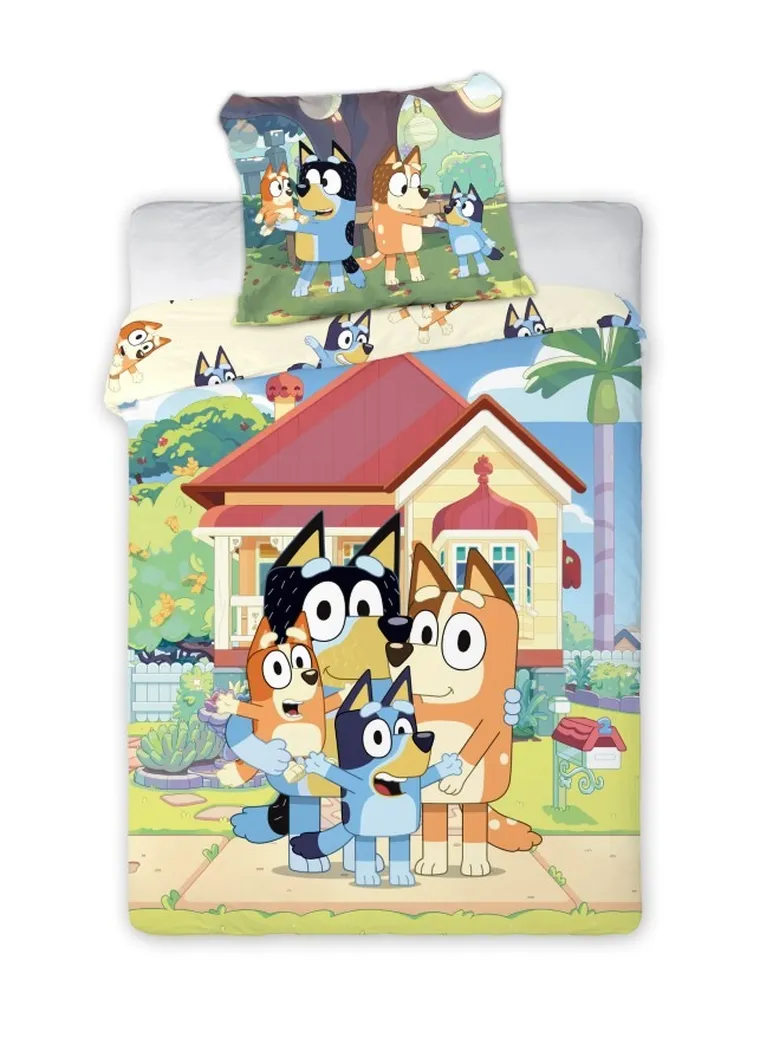 Bluey, 2-częściowy komplet pościeli bawełnianej, 100-135 cm