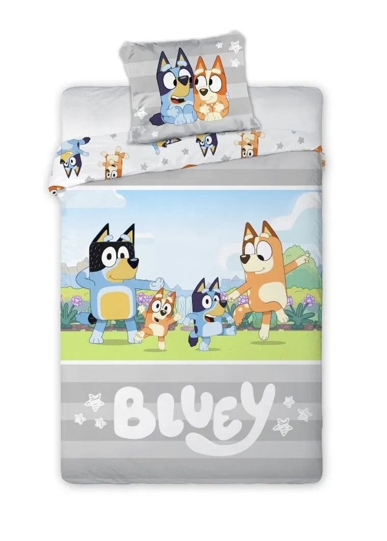 Bluey, 2-częściowy komplet pościeli bawełnianej, 100-135 cm