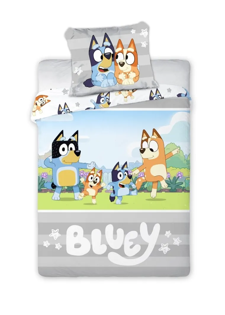 Bluey, 2-częściowy komplet pościeli bawełnianej, 140-200 cm