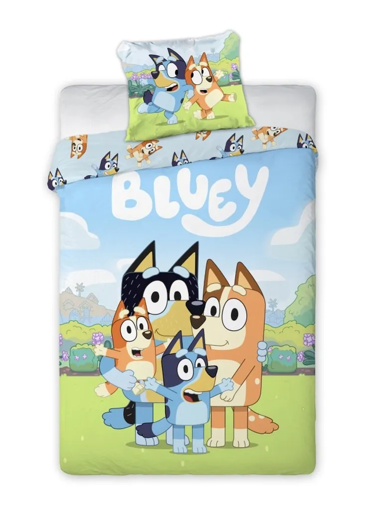 Bluey, 2-częściowy komplet pościeli bawełnianej, 160-200 cm