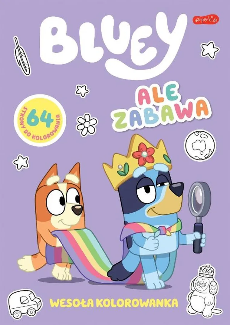 Bluey. Ale zabawa. Wesoła kolorowanka