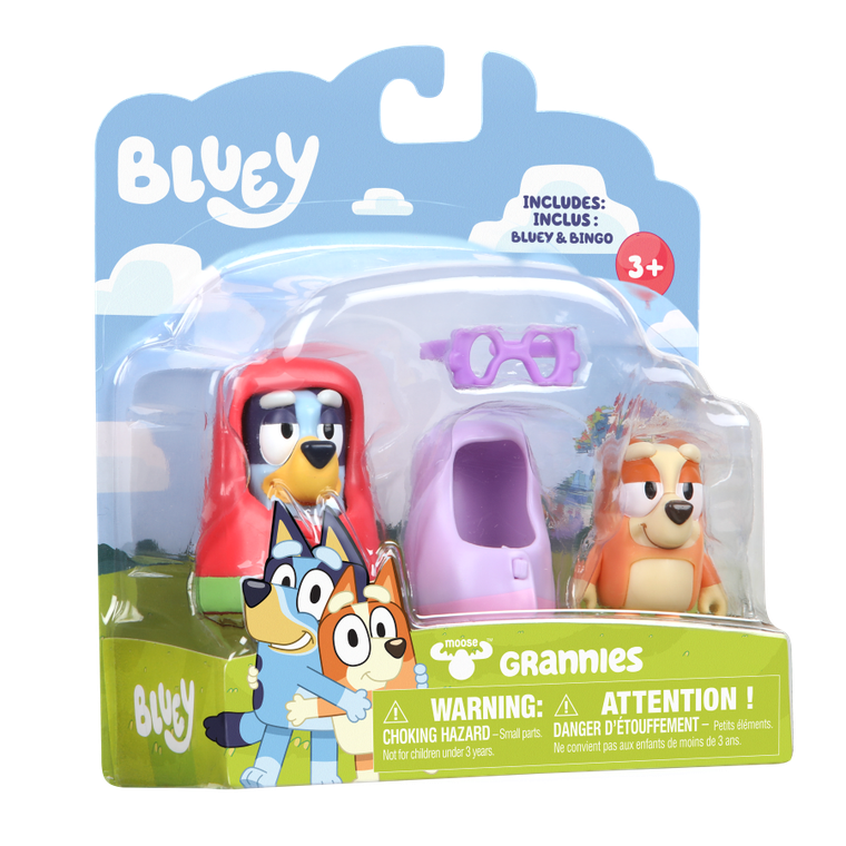 Bluey, Babcie, figurki, zestaw z akcesoriami, 2 szt.