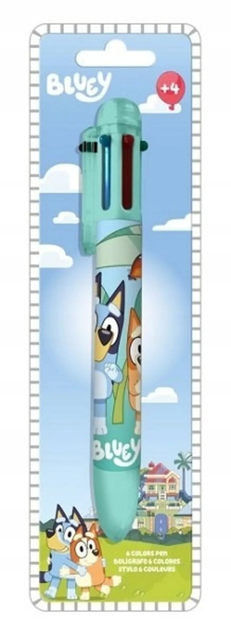 Bluey, długopis, 6 kolorów