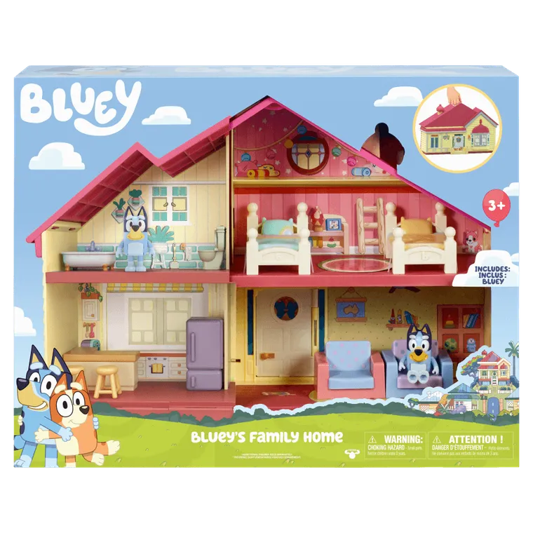 Bluey, Dom rodzinny, zestaw z figurkami