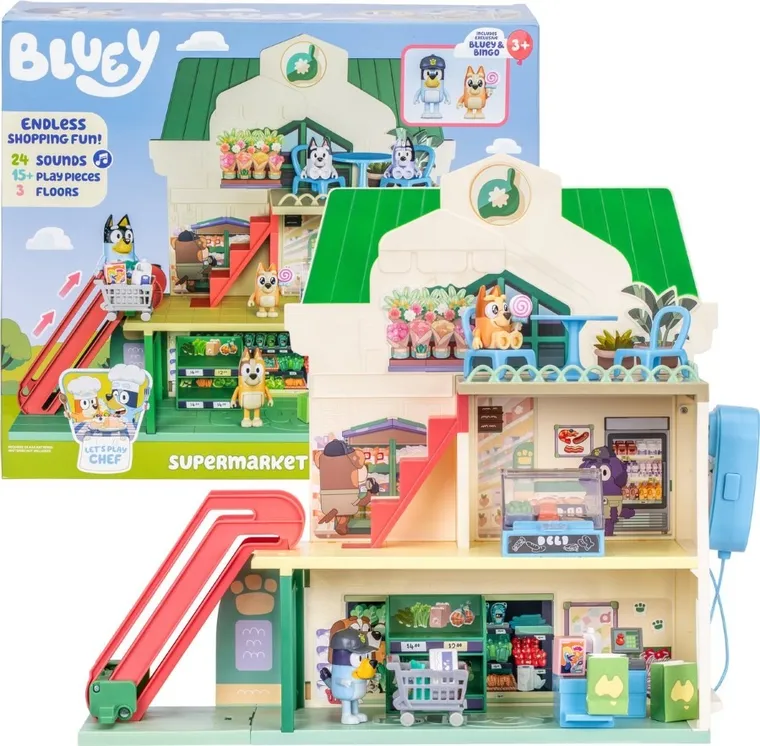 Bluey, Supermarket, interaktywny budynek z zestawem figurek