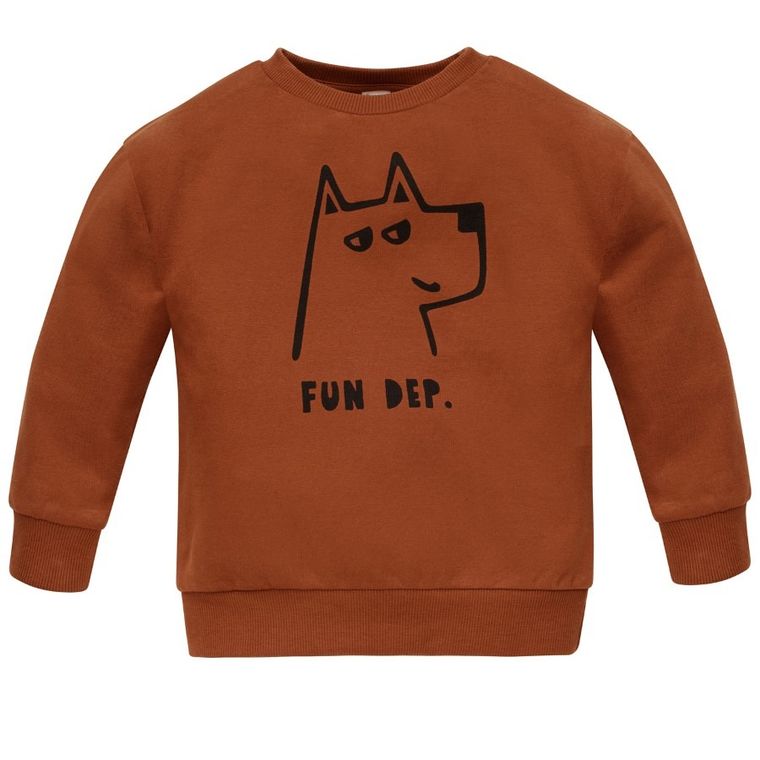 Bluza chłopięca, brązowa, Pinokio