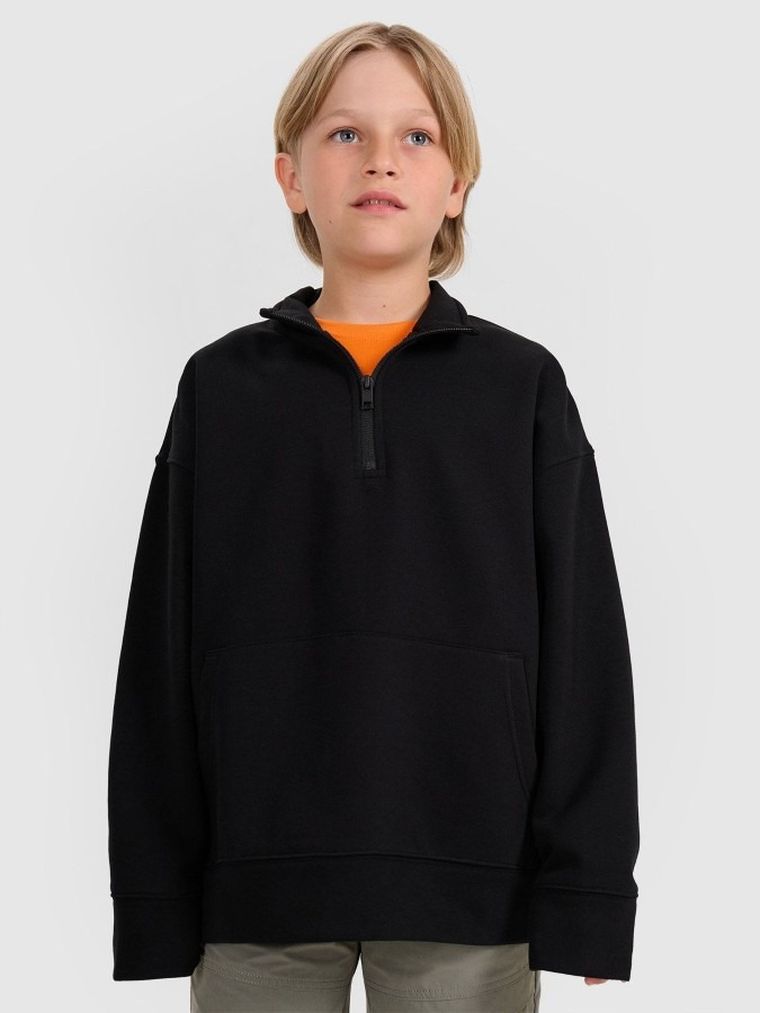 Bluza chłopięca, czarna, 4F
