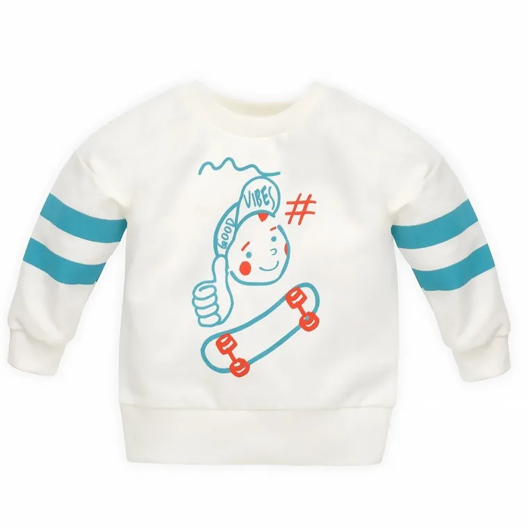 Bluza chłopięca, ecru, Orange Flip, Pinokio