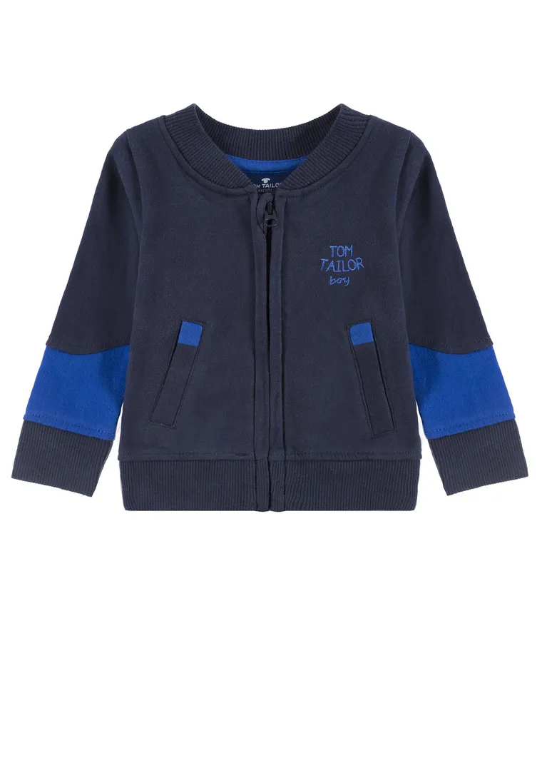 Bluza chłopięca, granatowa, rozpinana, Tom Tailor