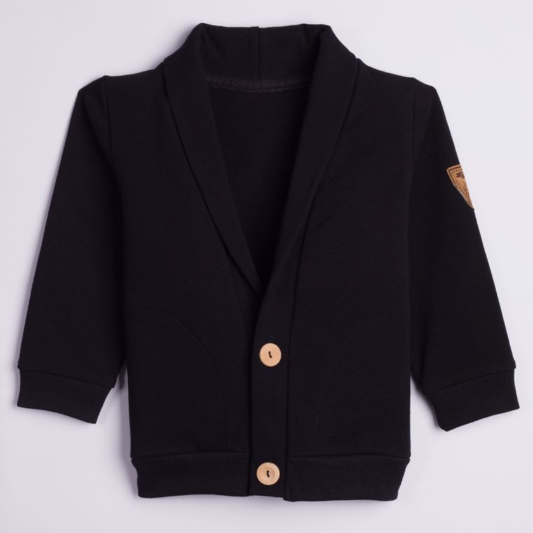 Bluza chłopięca, rozpinana, czarna, Nicol