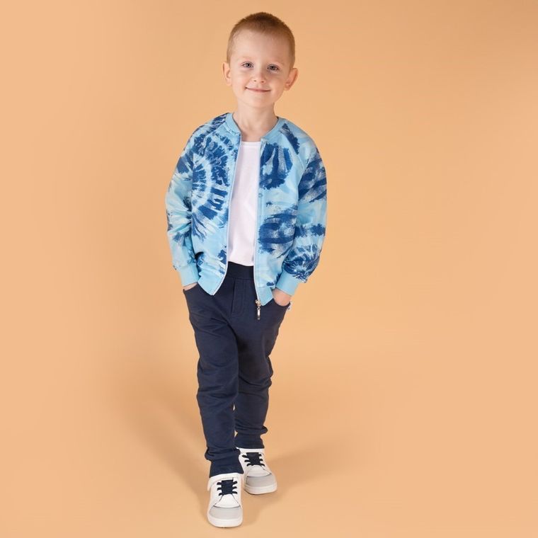 Bluza chłopięca, rozpinana, niebieska, Nicol