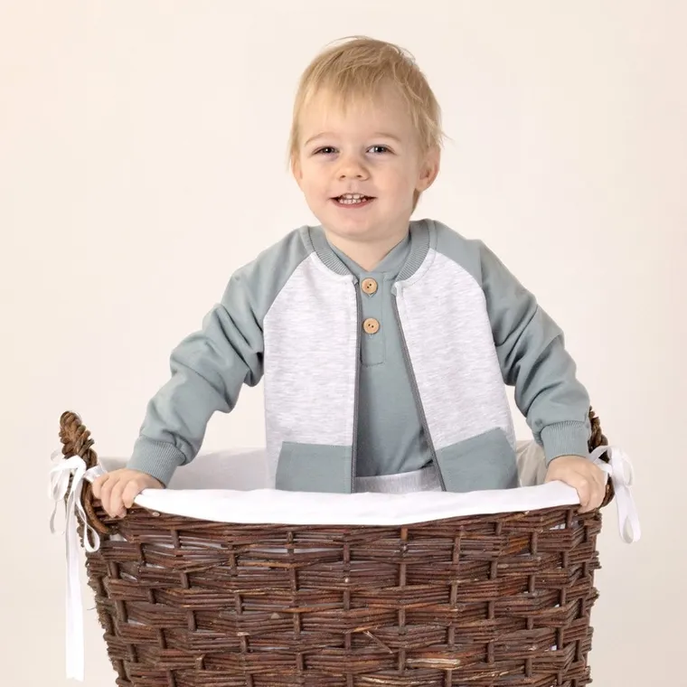 Bluza chłopięca, rozpinana, niebieska, Nicol