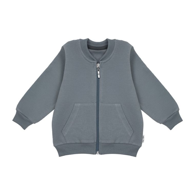 Bluza chłopięca, rozpinana, szara, Nicol