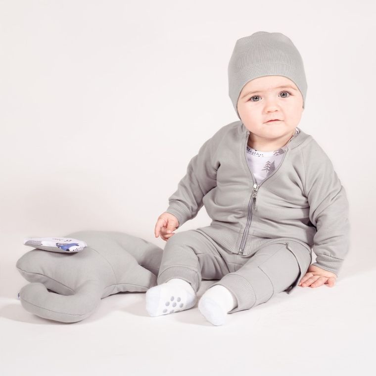 Bluza chłopięca, rozpinana, szara, Nicol