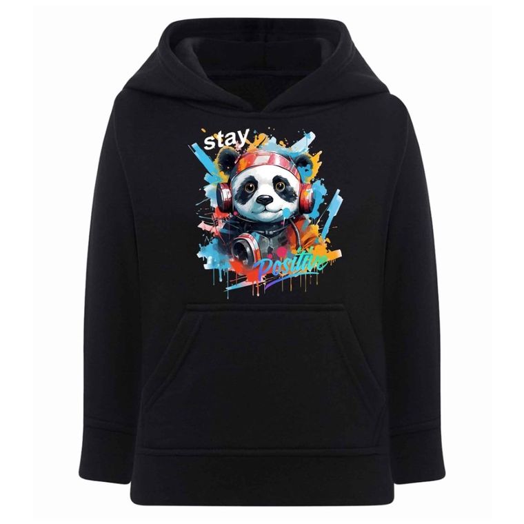 Bluza chłopięca z kapturem, czarna, Tup Tup