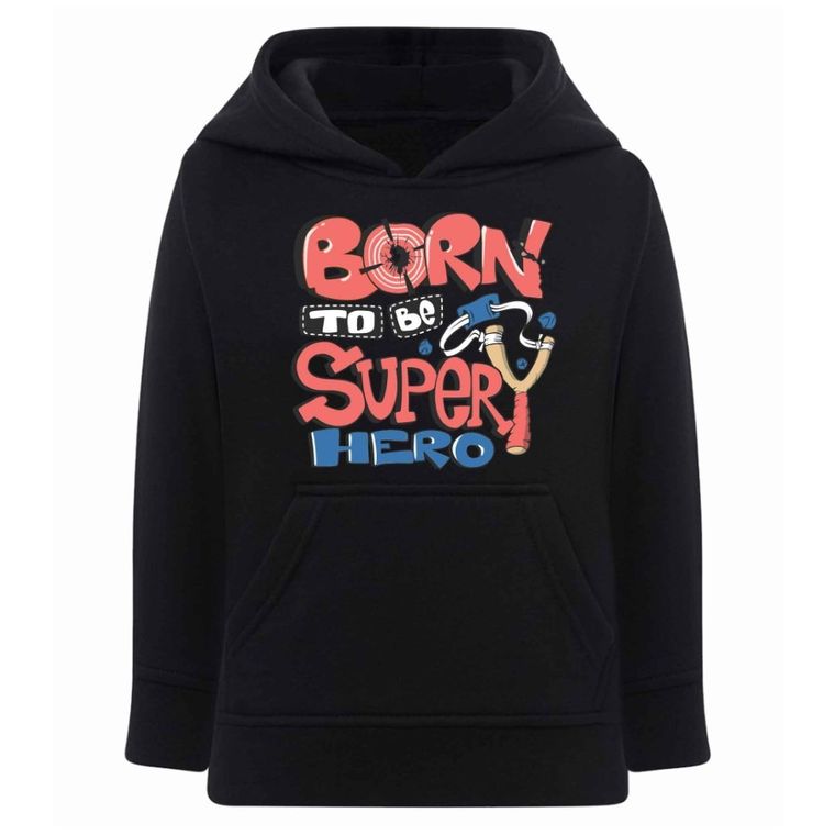 Bluza chłopięca z kapturem, czarna, Tup Tup