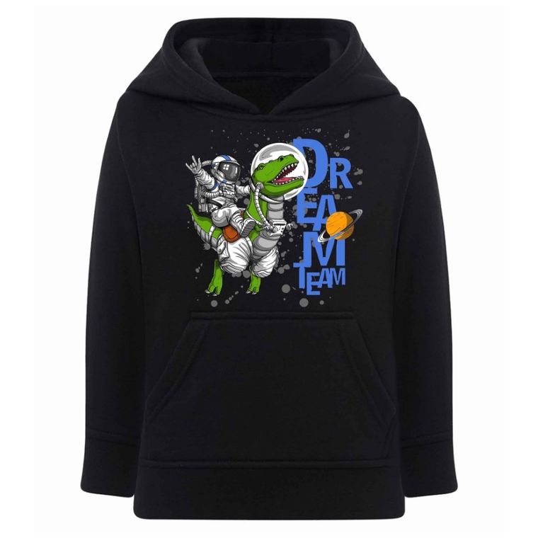 Bluza chłopięca z kapturem, czarna, Tup Tup
