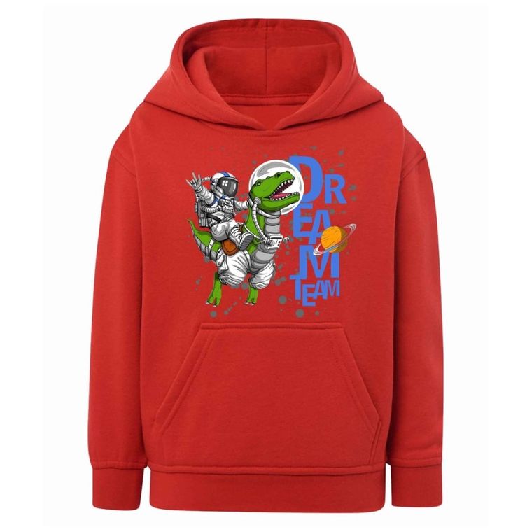 Bluza chłopięca z kapturem, czerwona, Tup Tup