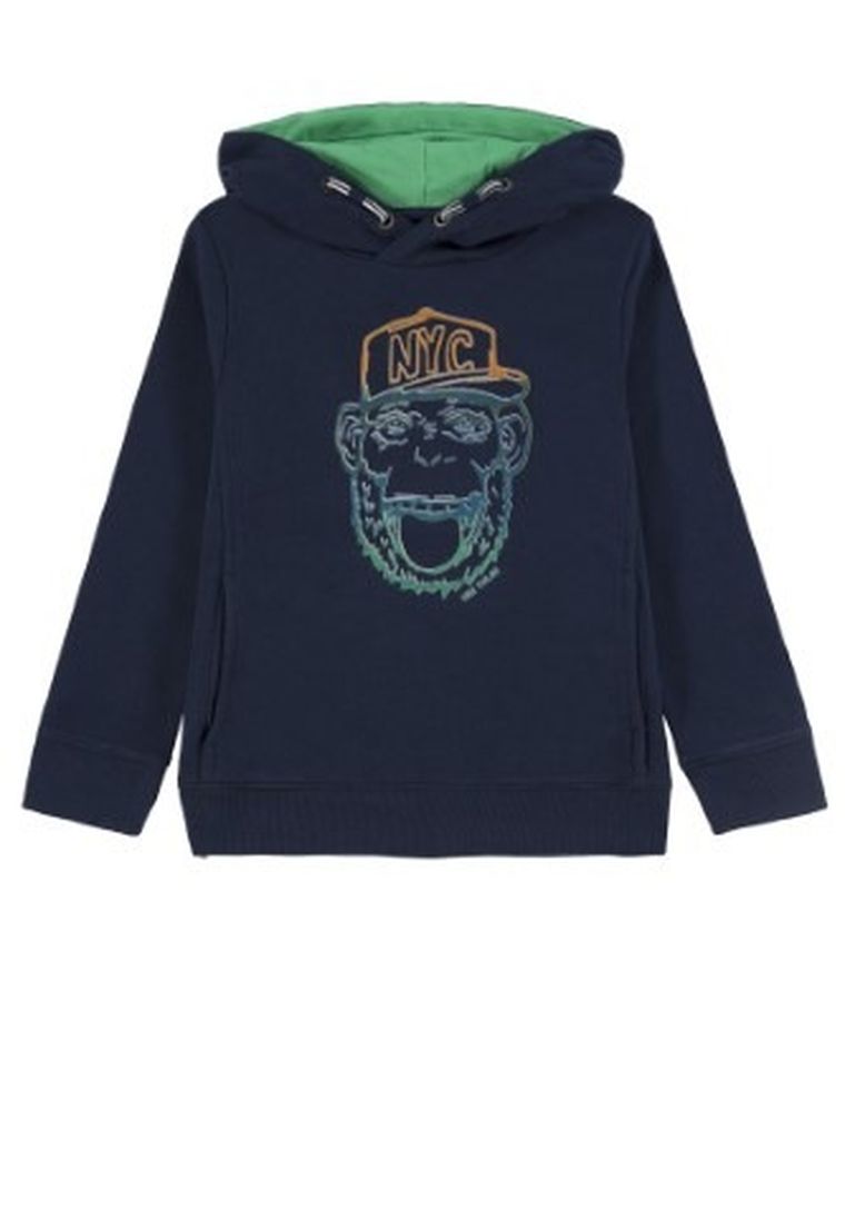 Bluza chłopięca z kapturem, granatowa, Tom Tailor