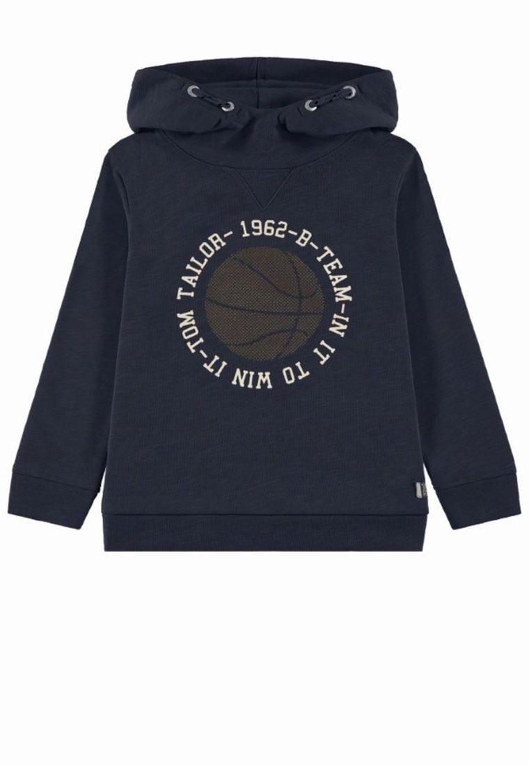 Bluza chłopięca z kapturem, granatowa, Tom Tailor