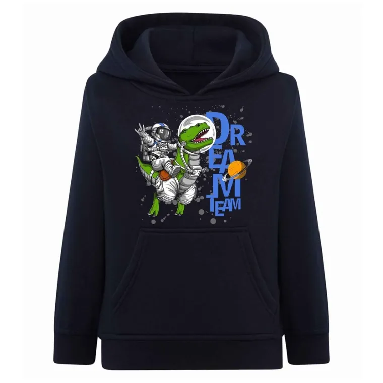 Bluza chłopięca z kapturem, granatowa, Tup Tup