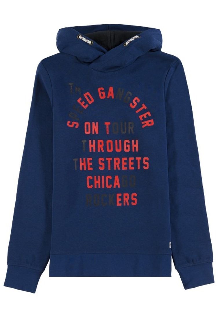 Bluza chłopięca z kapturem, niebieska, Tom Tailor
