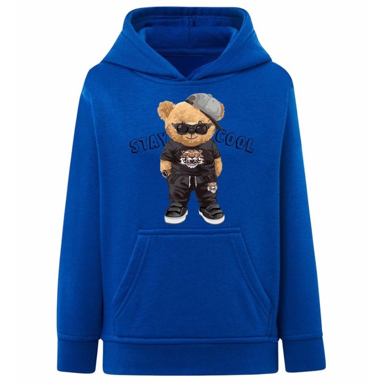Bluza chłopięca z kapturem, niebieska, Tup Tup