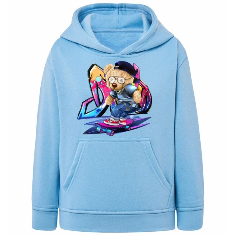 Bluza chłopięca z kapturem, niebieska, Tup Tup