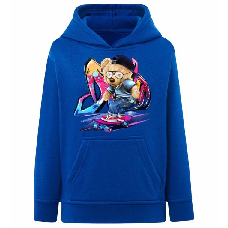 Bluza chłopięca z kapturem, niebieska, Tup Tup