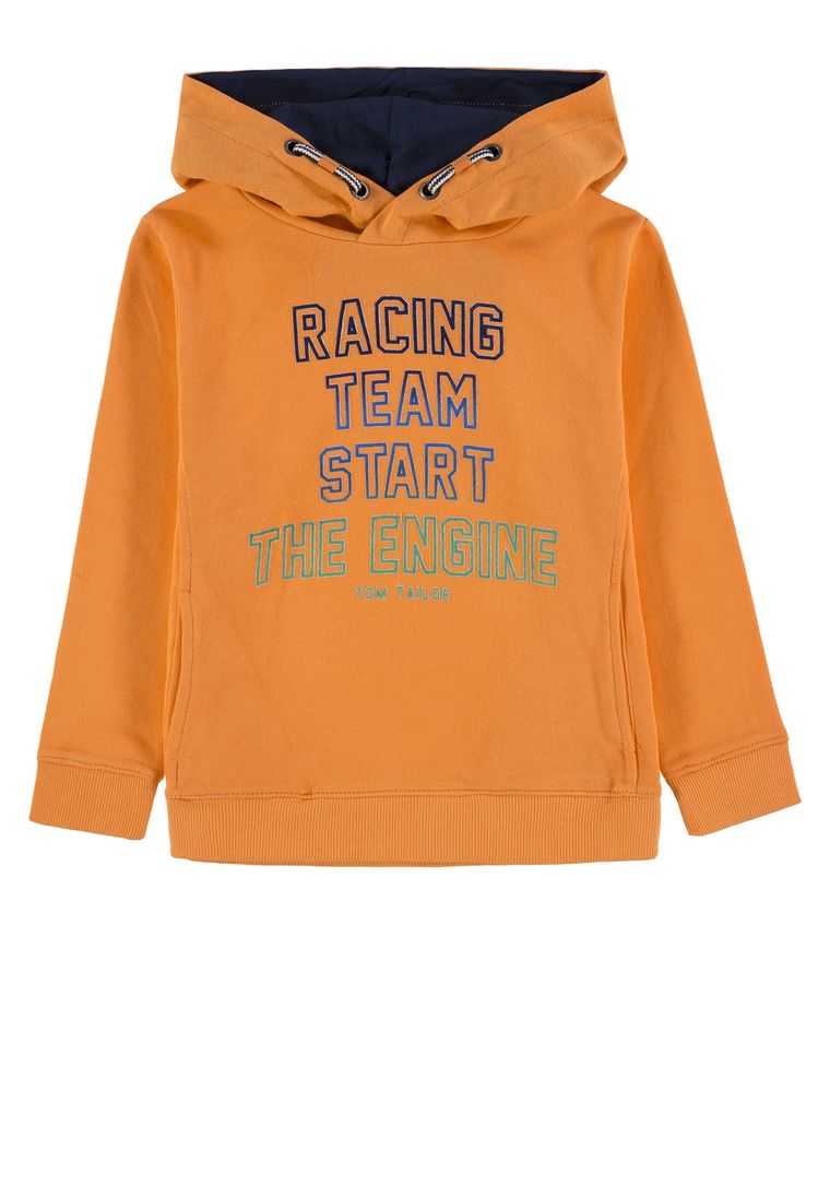 Bluza chłopięca z kapturem, pomarańczowa, Tom Tailor