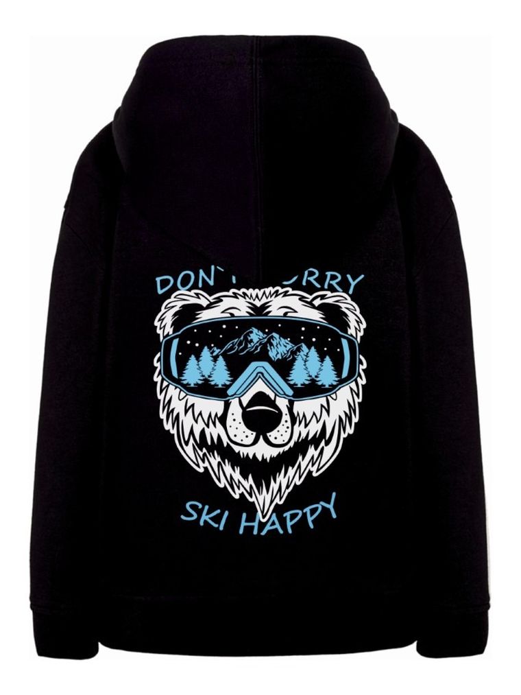 Bluza chłopięca z kapturem, rozpinana, czarna, Tup Tup