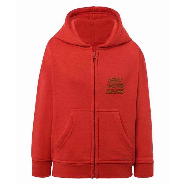Bluza chłopięca z kapturem, rozpinana, czerwona, Tup Tup
