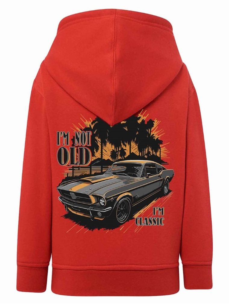 Bluza chłopięca z kapturem, rozpinana, czerwona, Tup Tup