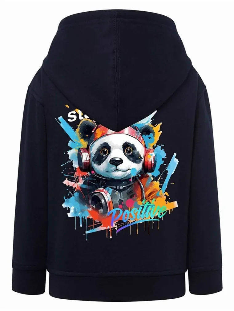 Bluza chłopięca z kapturem, rozpinana, granatowa, Tup Tup