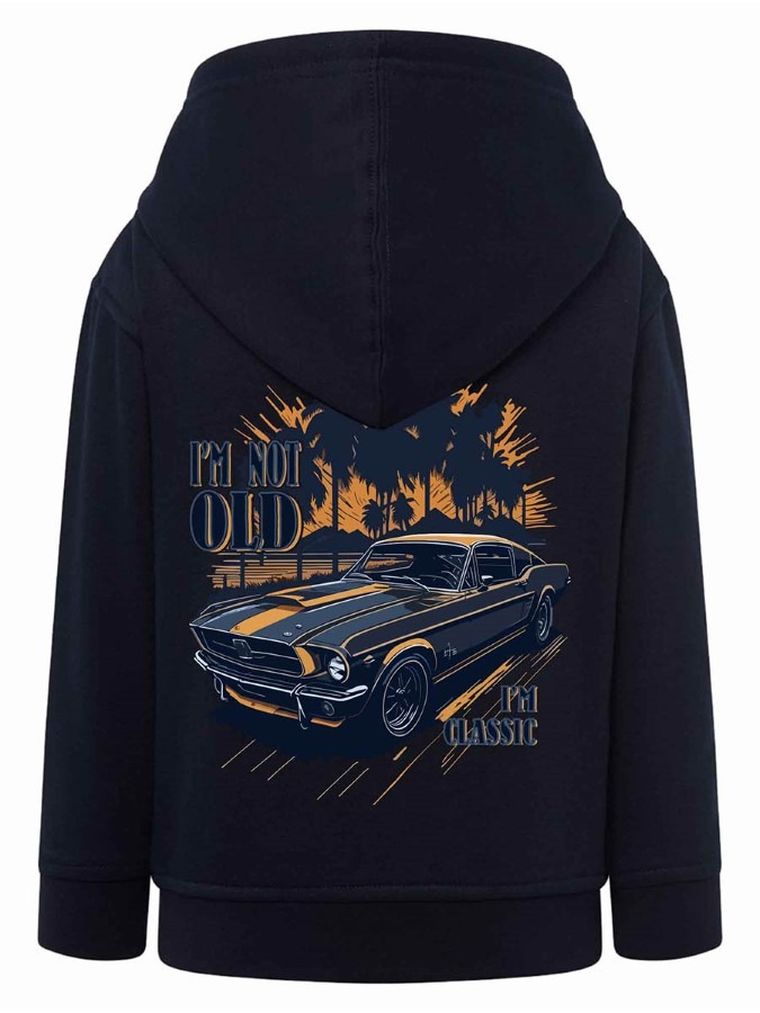 Bluza chłopięca z kapturem, rozpinana, granatowa, Tup Tup