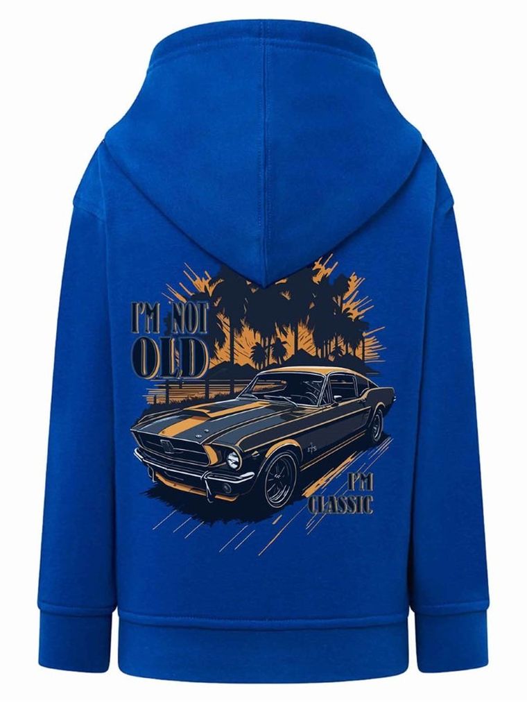 Bluza chłopięca z kapturem, rozpinana, niebieska, Tup Tup