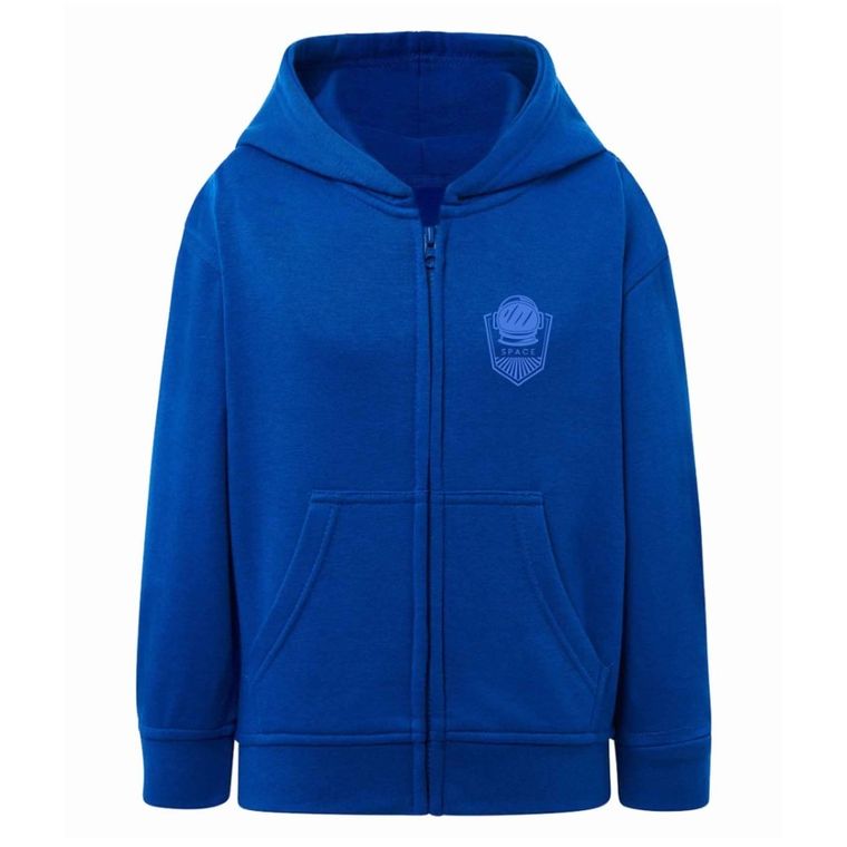 Bluza chłopięca z kapturem, rozpinana, niebieska, Tup Tup