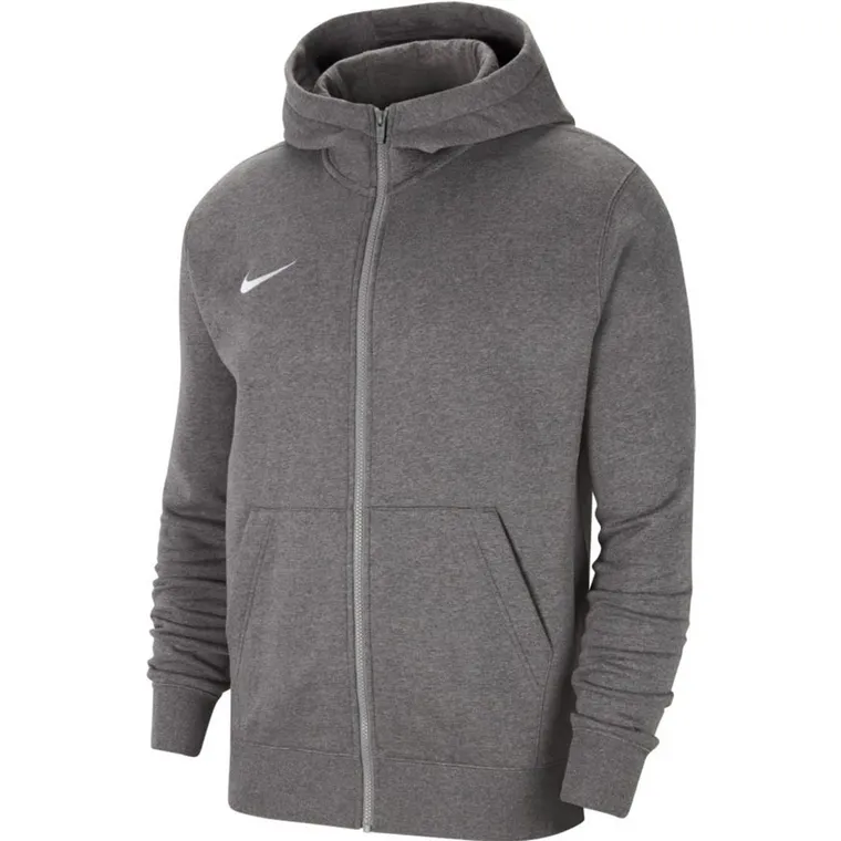 Bluza chłopięca z kapturem, rozpinana, szara, Nike