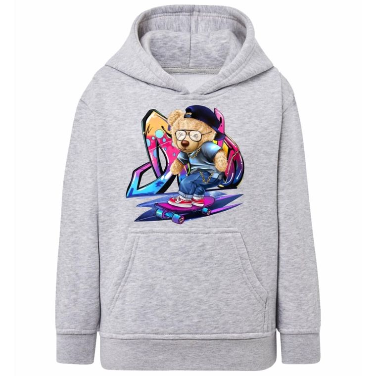 Bluza chłopięca z kapturem, szara, Tup Tup