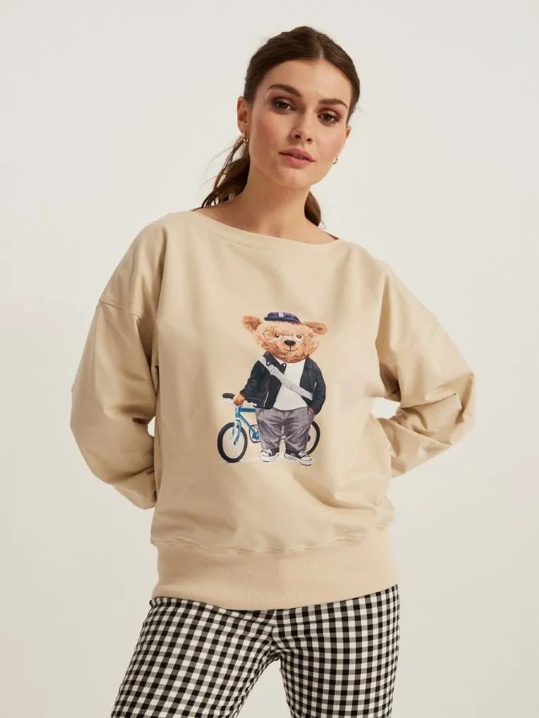 Bluza damska, beżowa, Ceba Baby