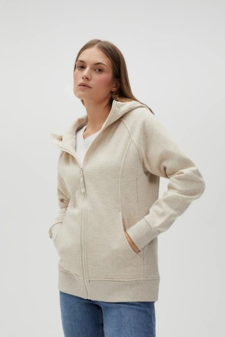 Bluza damska, beżowa, Moodo
