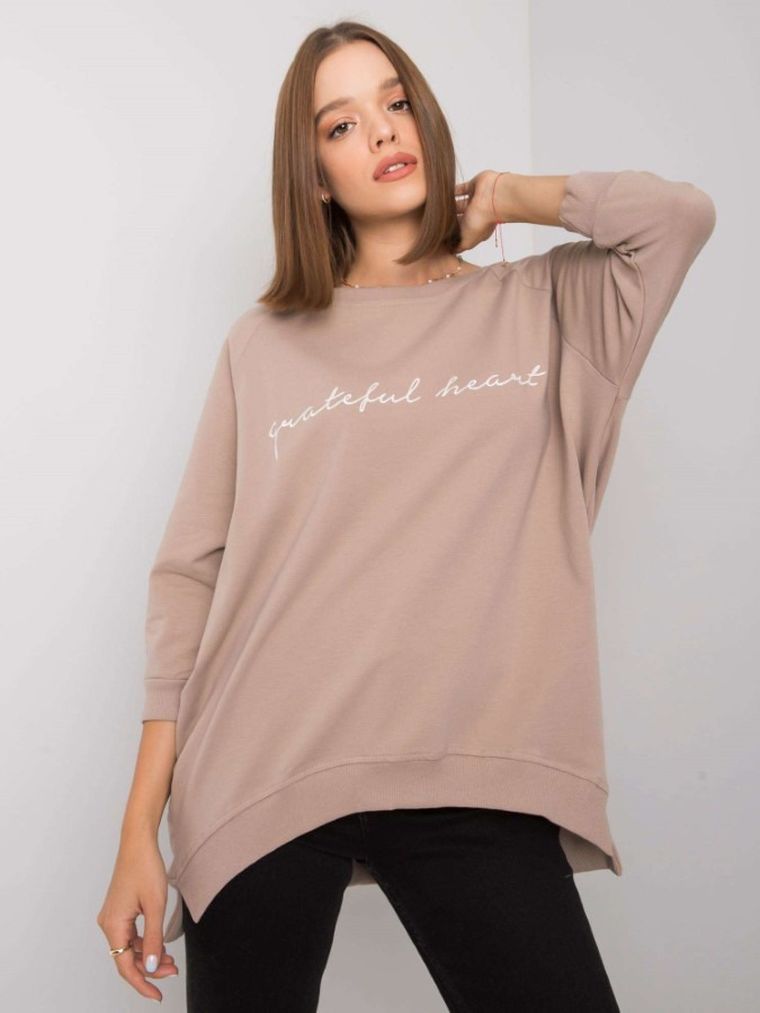 Bluza damska, beżowa, Rue Paris