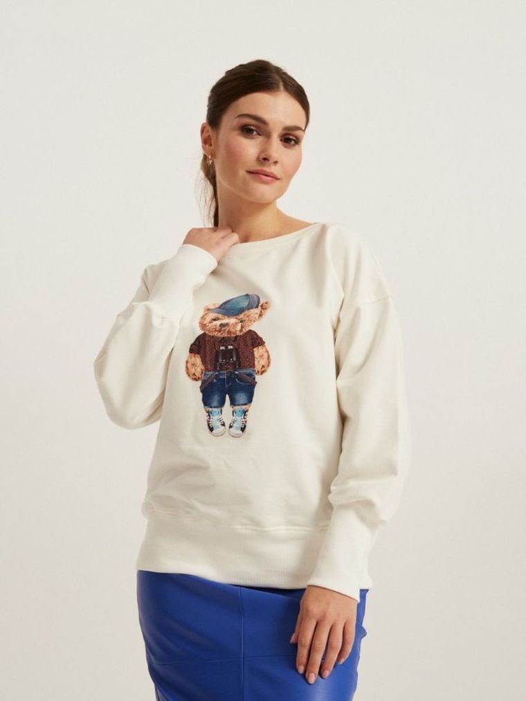 Bluza damska, biała, Ceba Baby